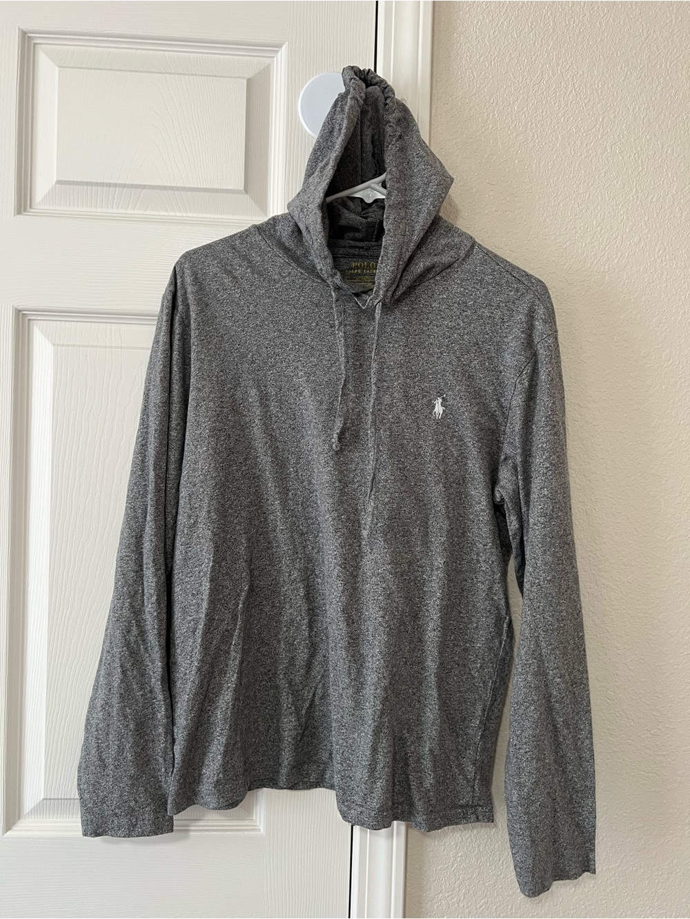 Polo Ralph Lauren Gray Heather Lightweight Hoodie Men’s Medium